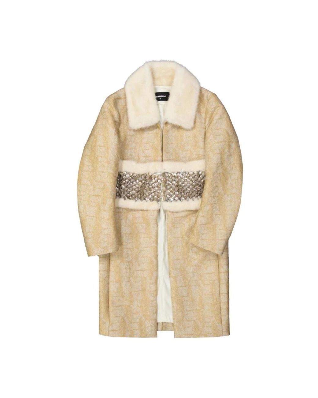 Single-Breasted Coats DSquared² en coloris Natural