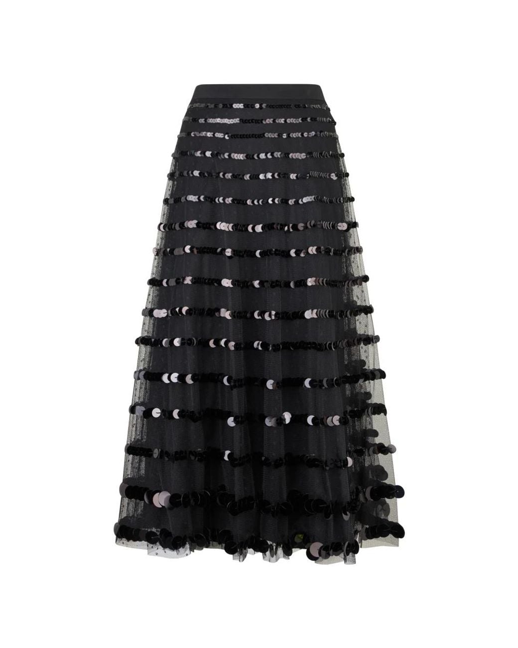 RED Valentino Black Midi Skirts