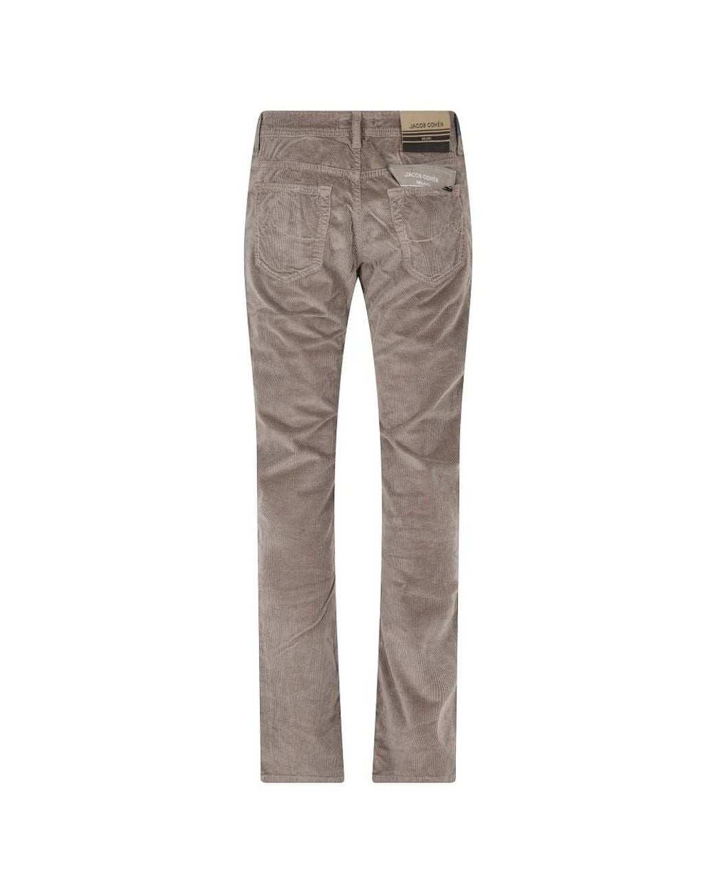 Jacob Cohen Gray Straight Trousers for men