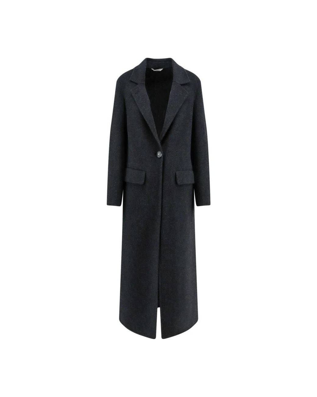 Hevò Black Single-Breasted Coats