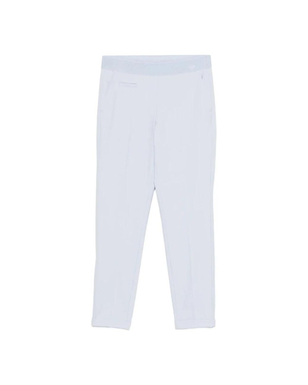 Cambio White Slim-Fit Trousers
