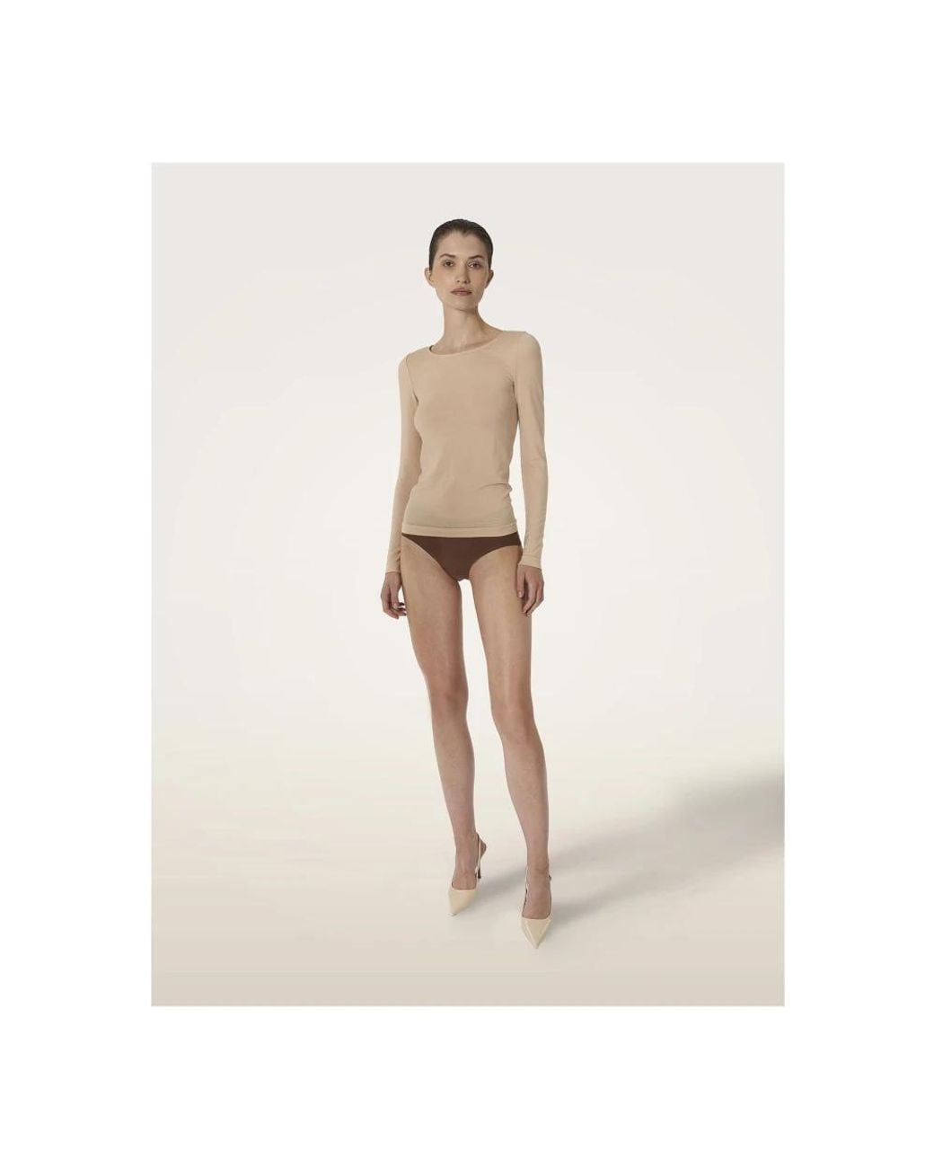 Wolford Natural Long Sleeve T-Shirts