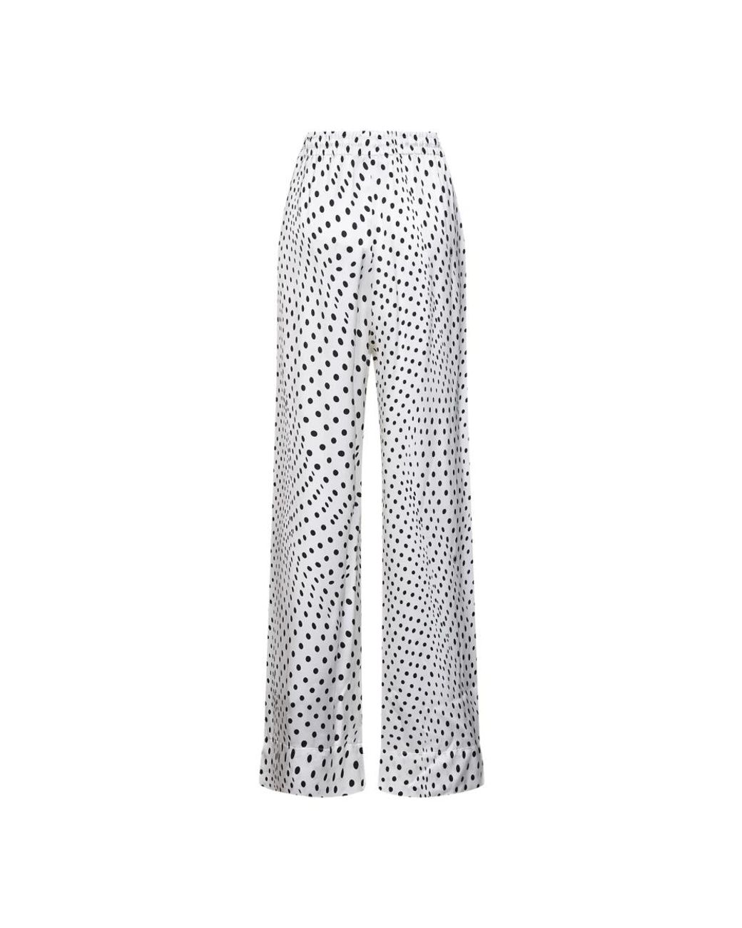 Stella McCartney White Wide Trousers
