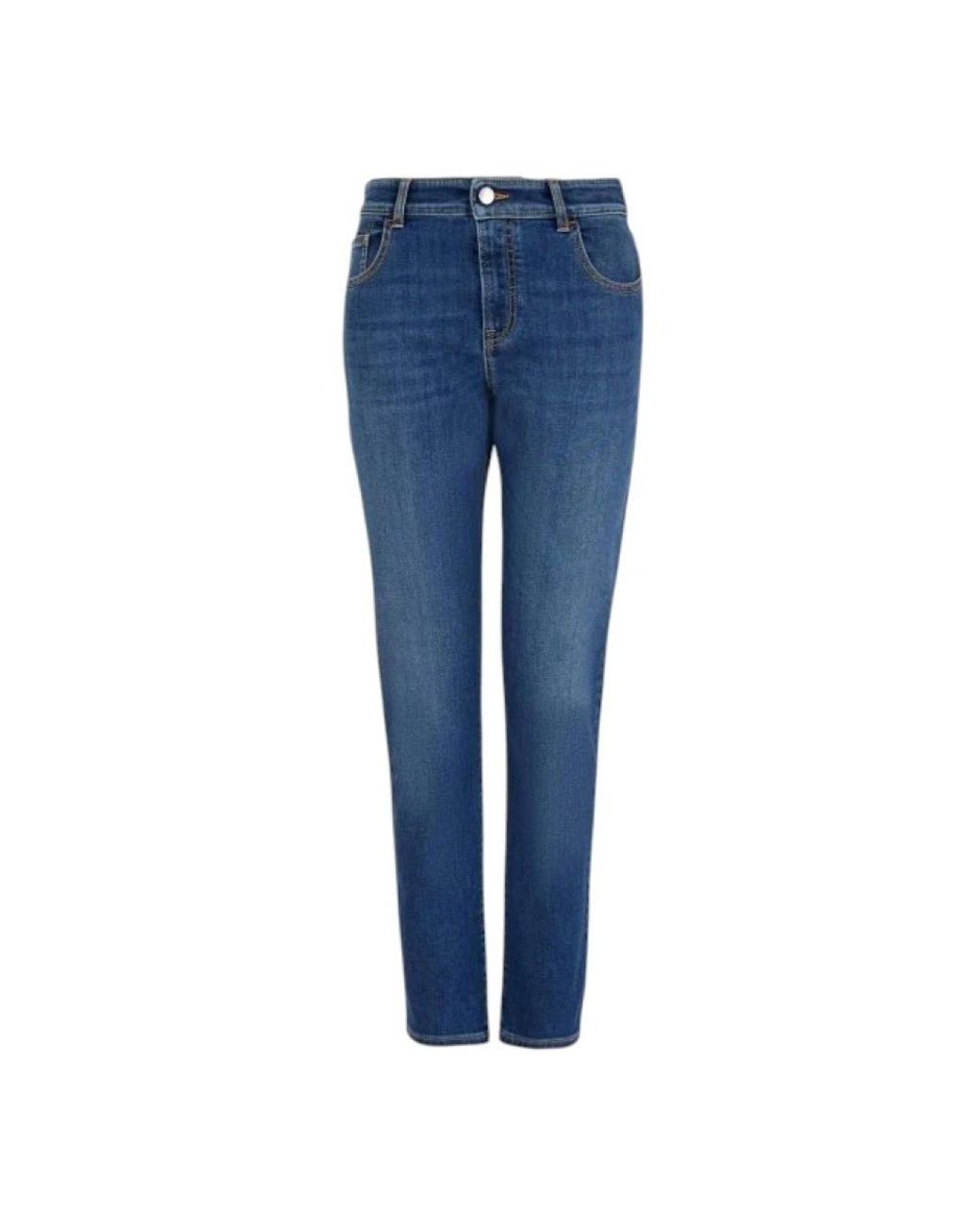 Emporio Armani Blue Cropped Jeans