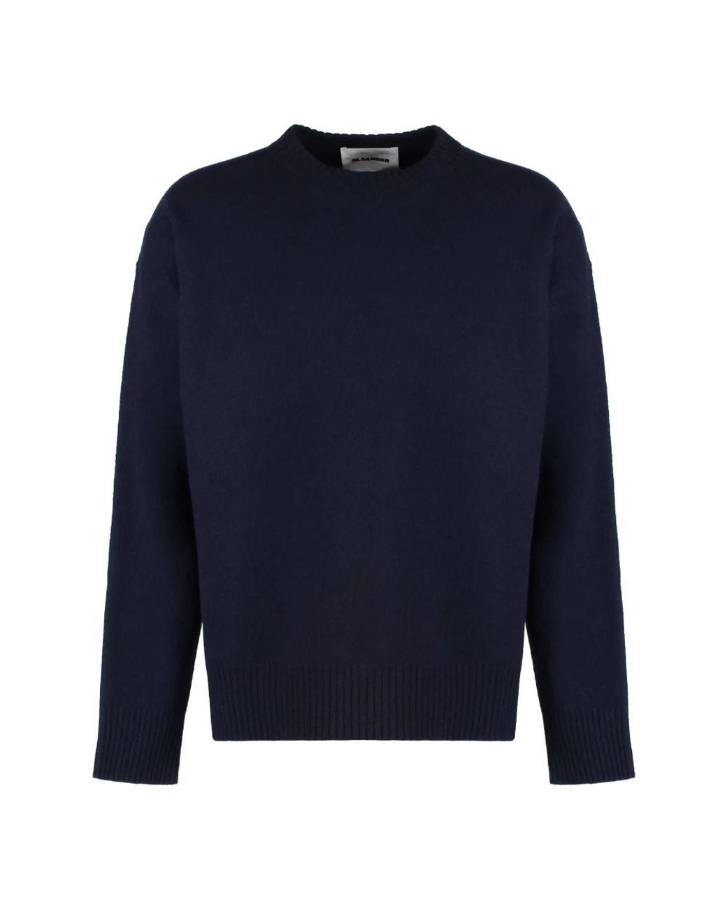 Jil Sander Blue Round-Neck Knitwear for men