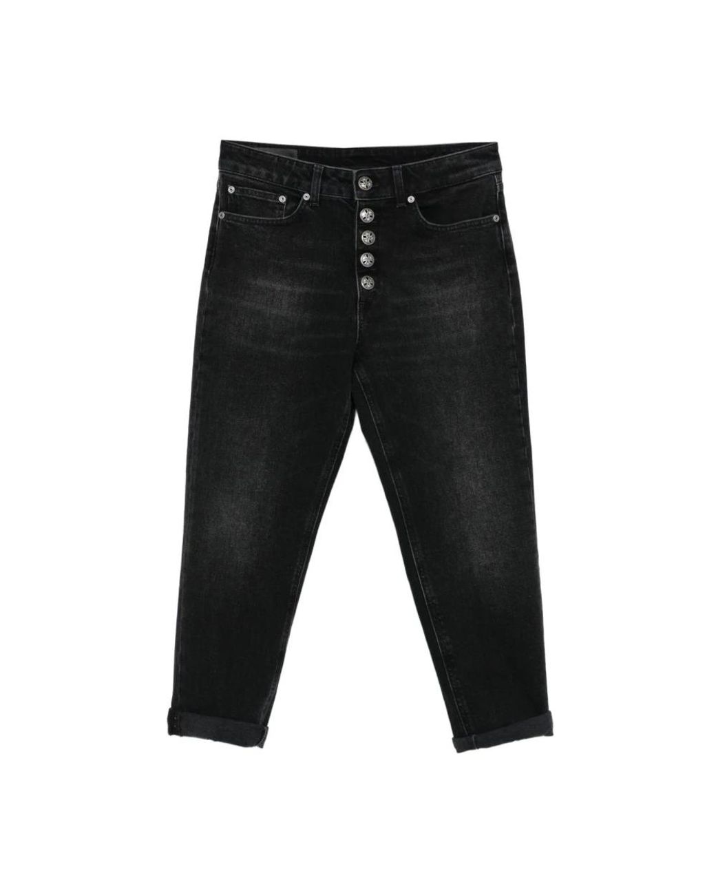 Dondup Black Cropped Jeans