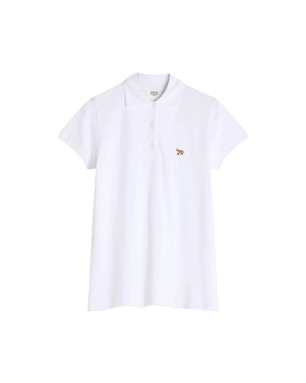 Maison Kitsuné White Polo Shirts
