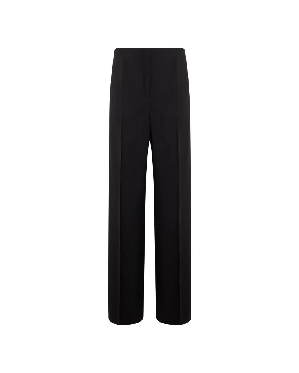 Alberta Ferretti Black Straight Trousers