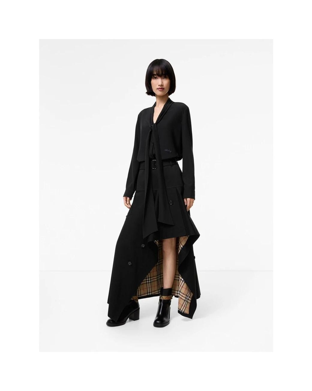 Burberry Black Midi Skirts