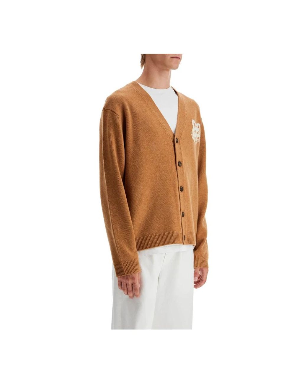 Maison Kitsuné Brown Cardigans for men