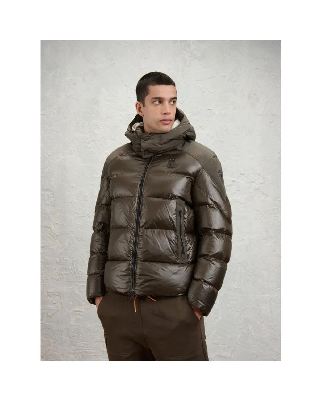 Winter Jackets Blauer pour homme en coloris Brown