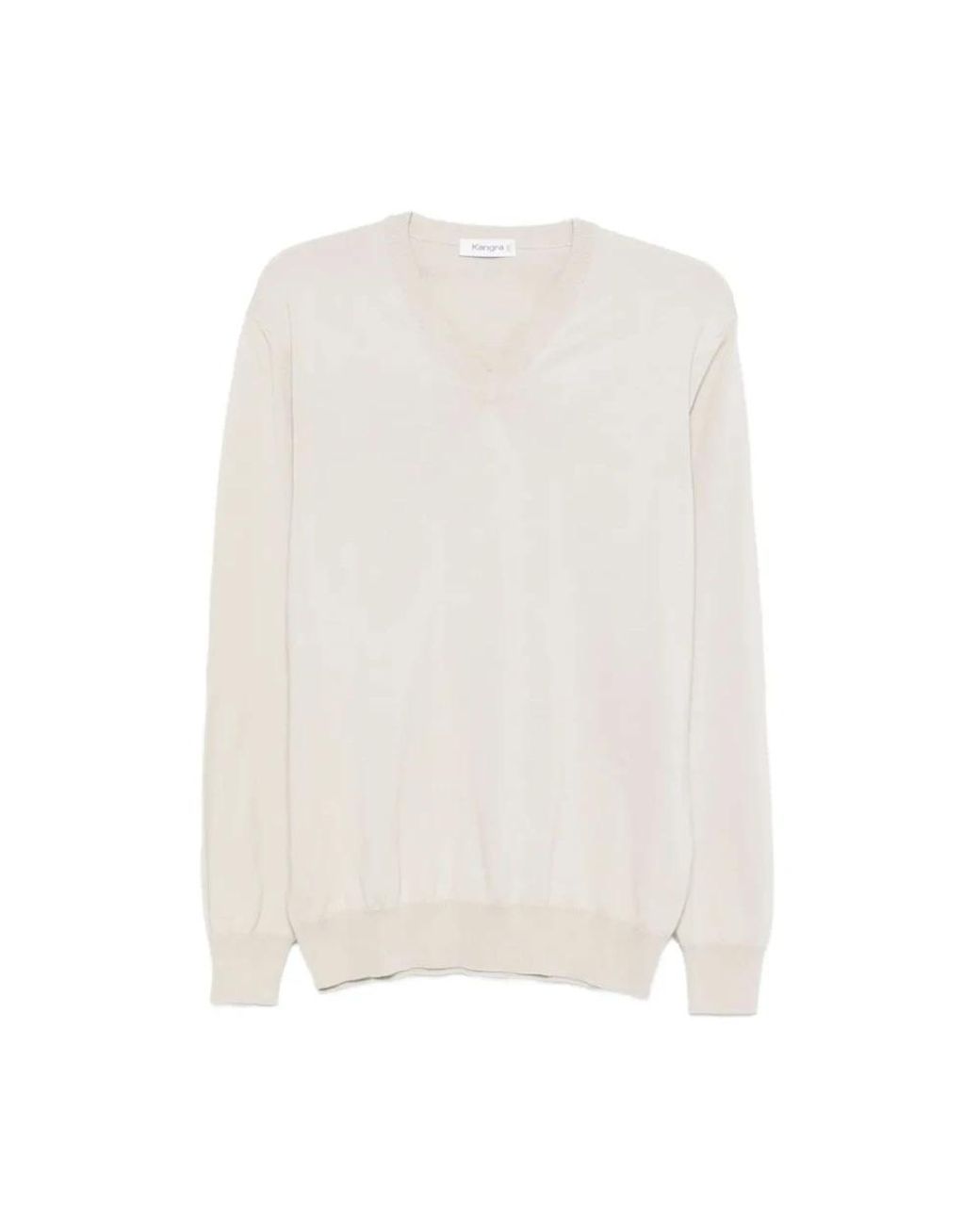Kangra Truien & Vesten ,Pullover Basico Rasato Calato in het White voor heren