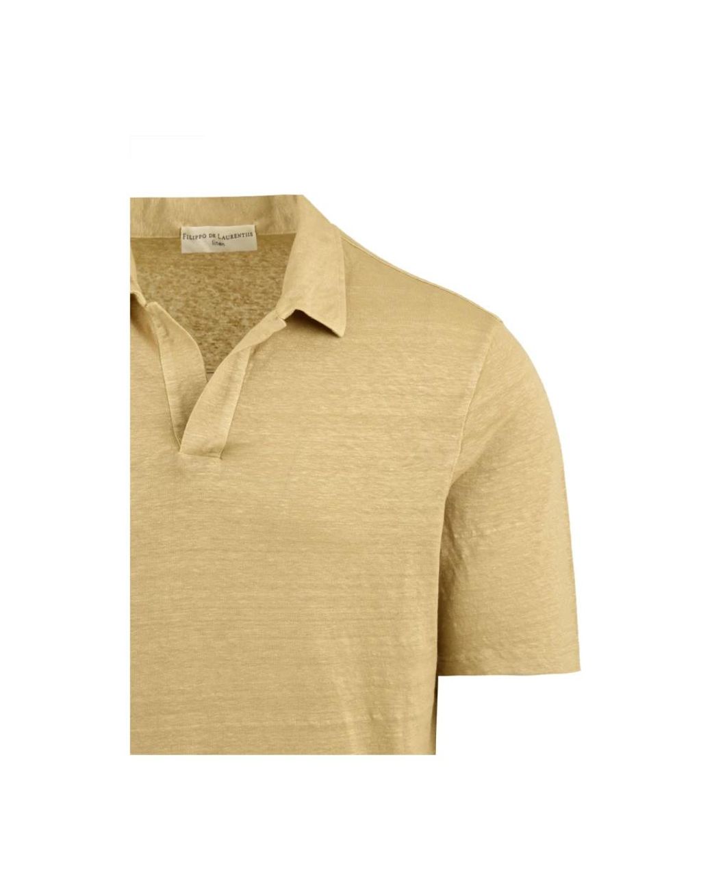 FILIPPO DE LAURENTIIS Yellow Polo Shirts for men