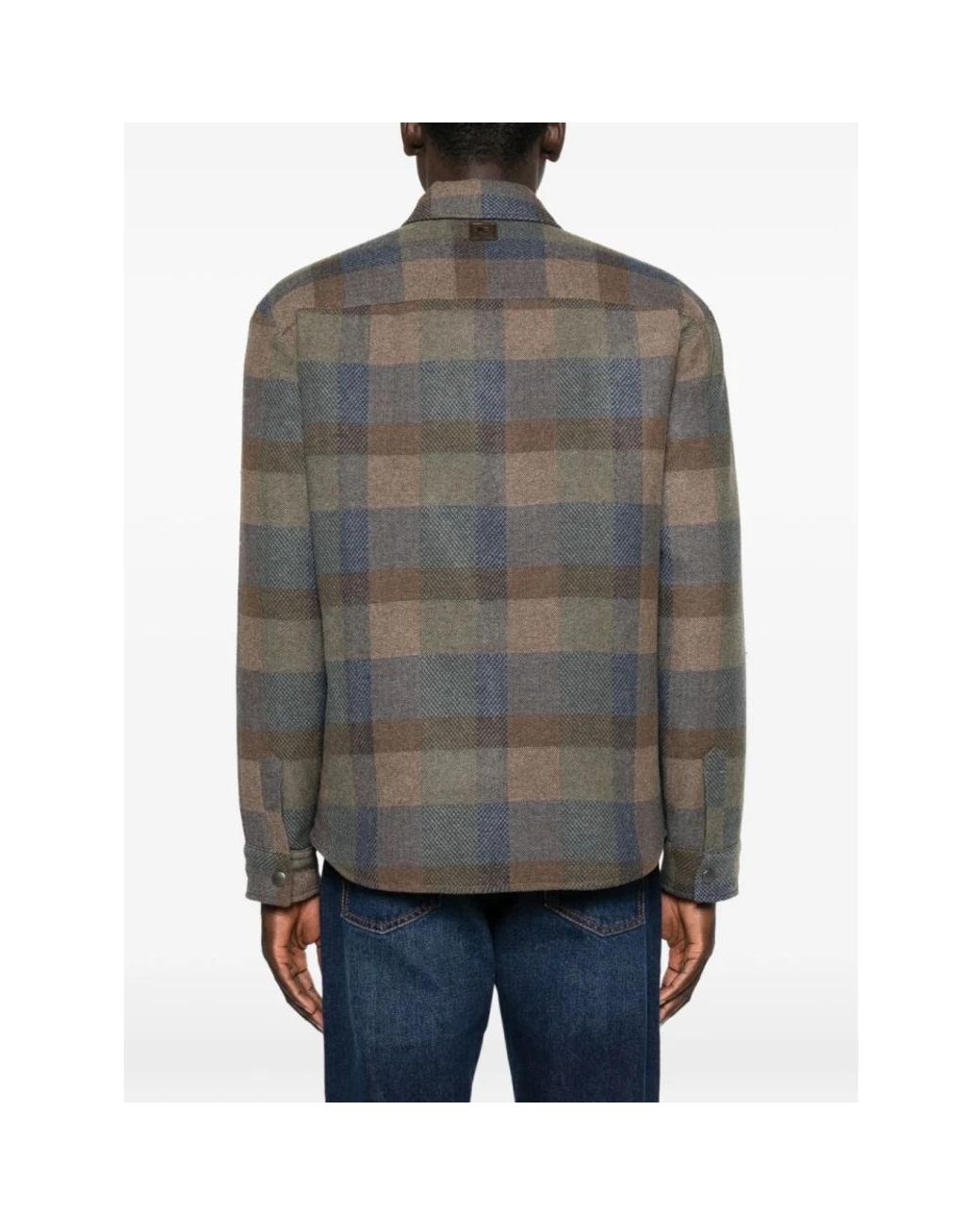 Etro Gray Light Jackets for men