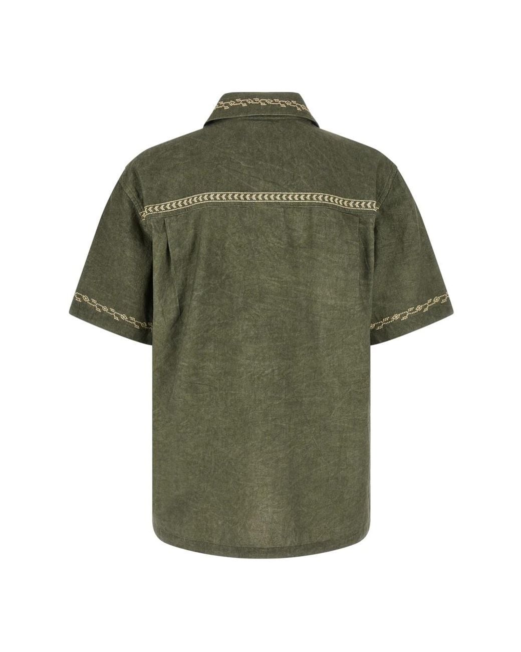 Isabel Marant Green Short Sleeve Shirts for men