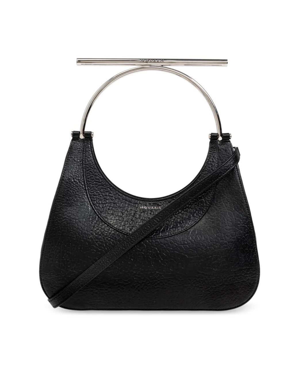 McQueen Black Shoulder Bags