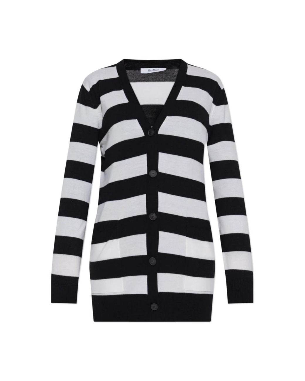 Max Mara Truien & Vesten ,Wit ,Wol Cardigan Fiemme in het Black