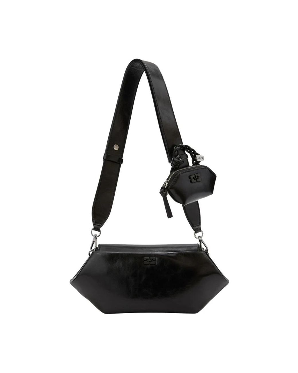 Ganni Black Shoulder Bags