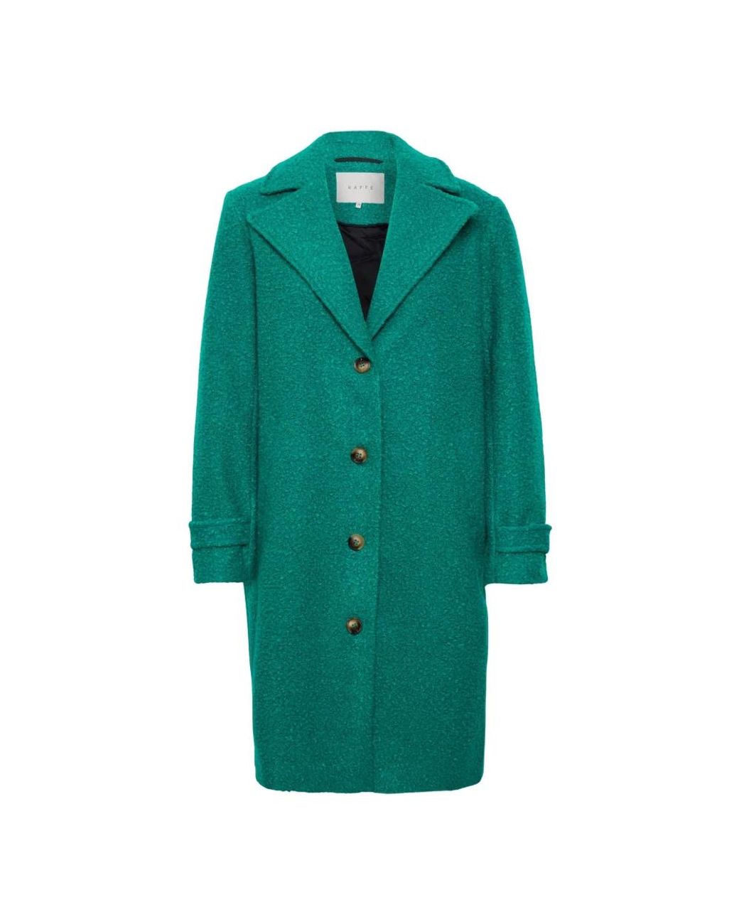 Single-Breasted Coats Kaffe en coloris Green