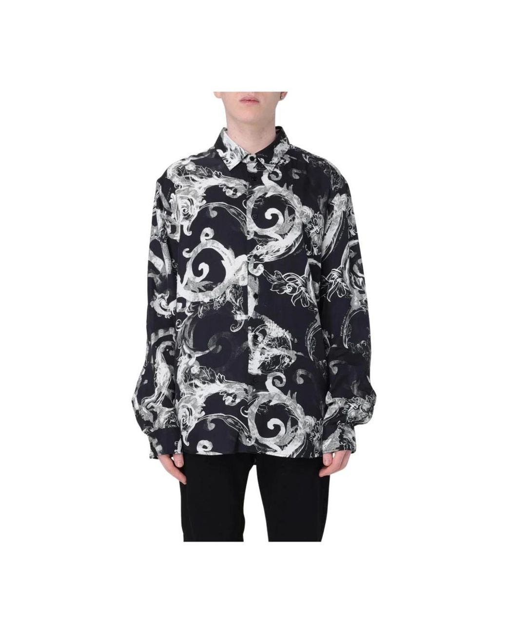 Versace Jeans Couture Black Casual Shirts for men
