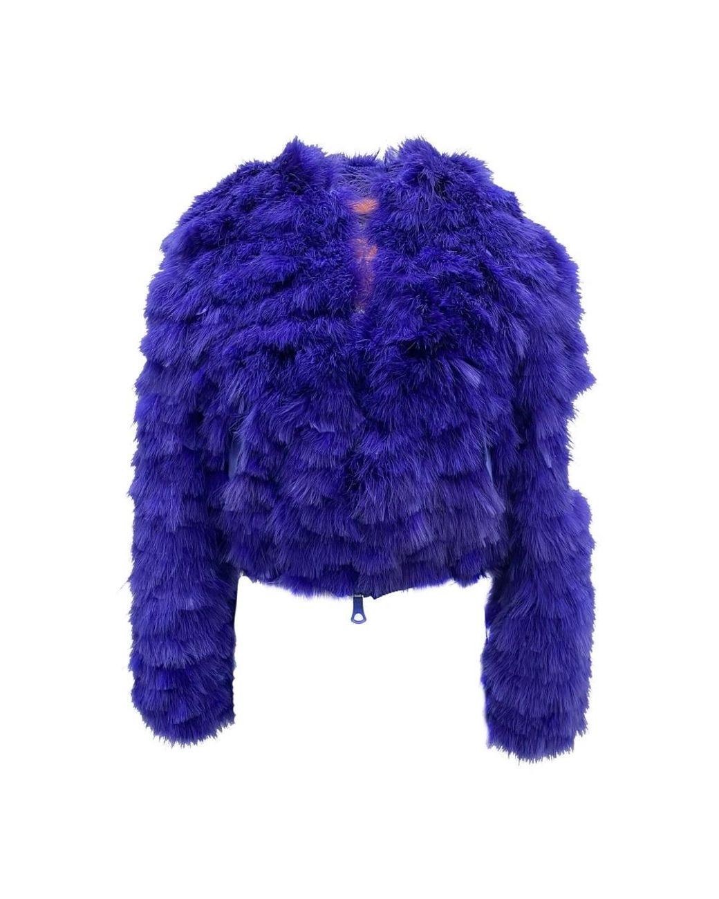 DSquared² Blue Faux Fur & Shearling Jackets