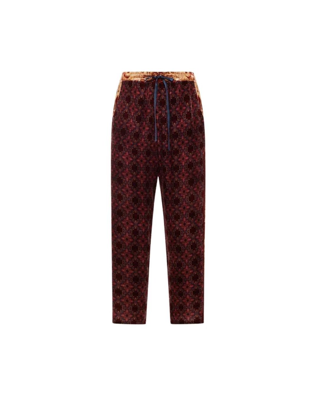 Pierre Louis Mascia Red Straight Trousers