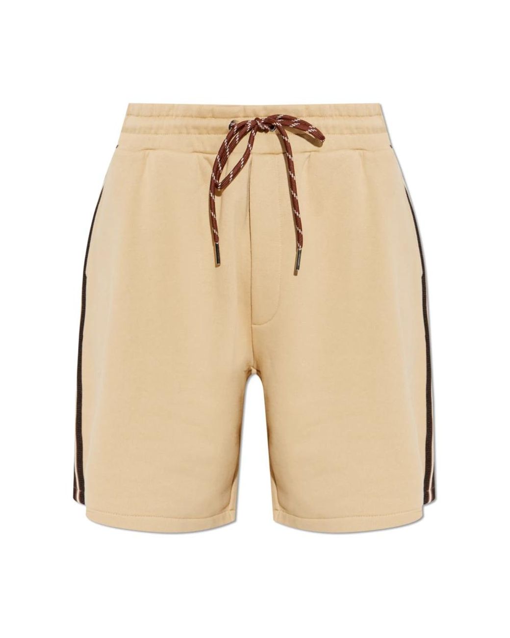 Moncler Logo Patch Shorts in Natural für Herren