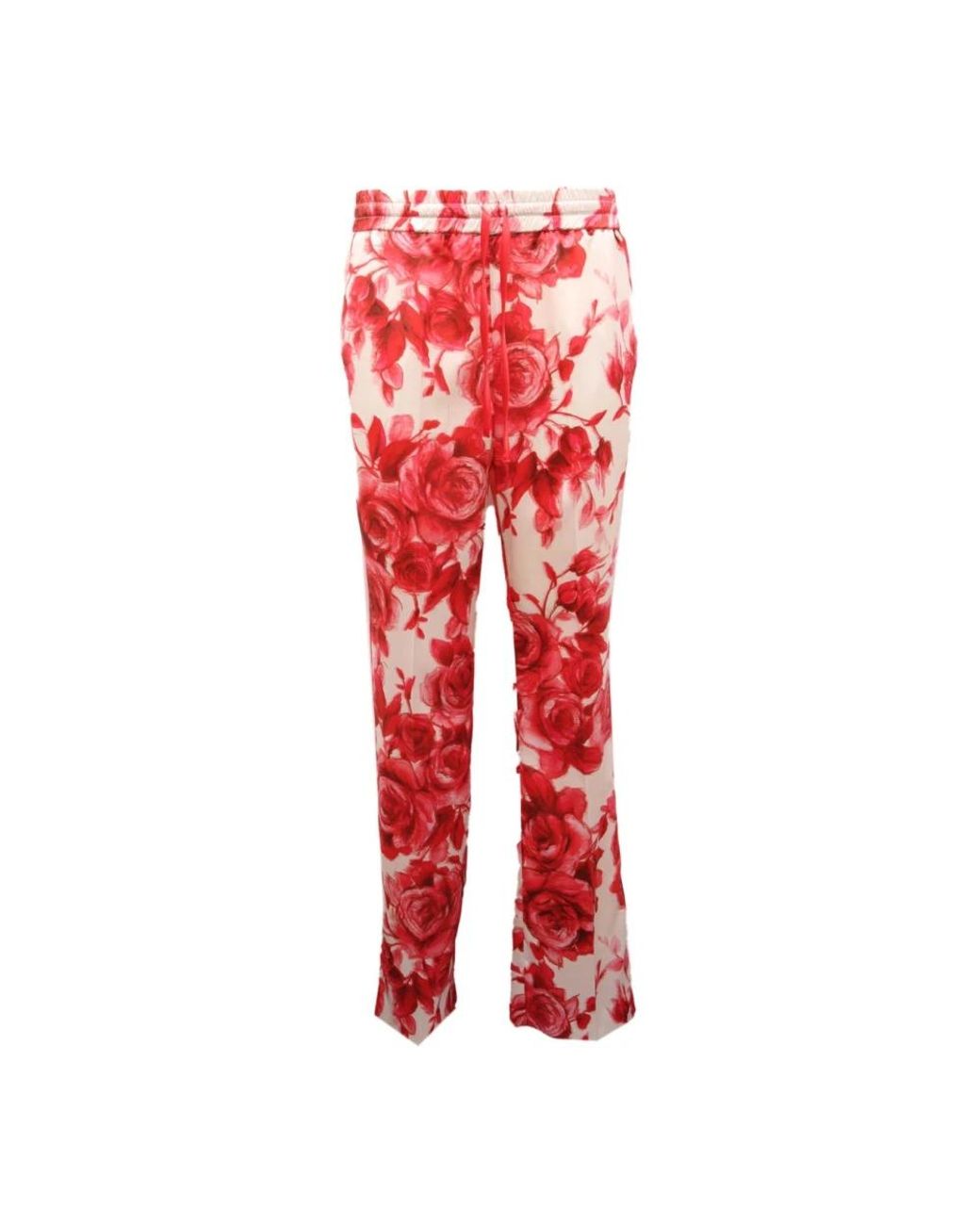 Blumarine Red Wide Trousers