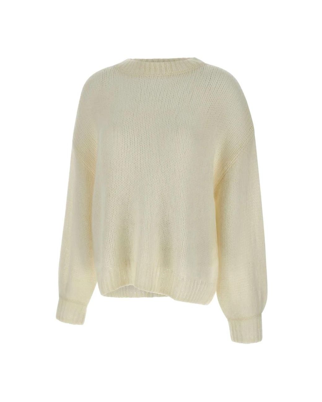 Soft Goat Natural Round-Neck Knitwear