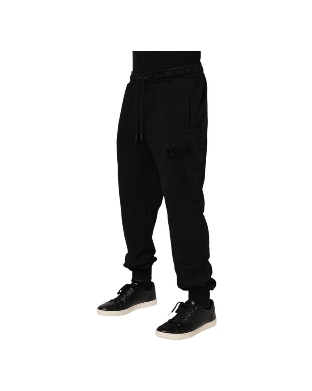 Dolce & Gabbana Black Sweatpants for men