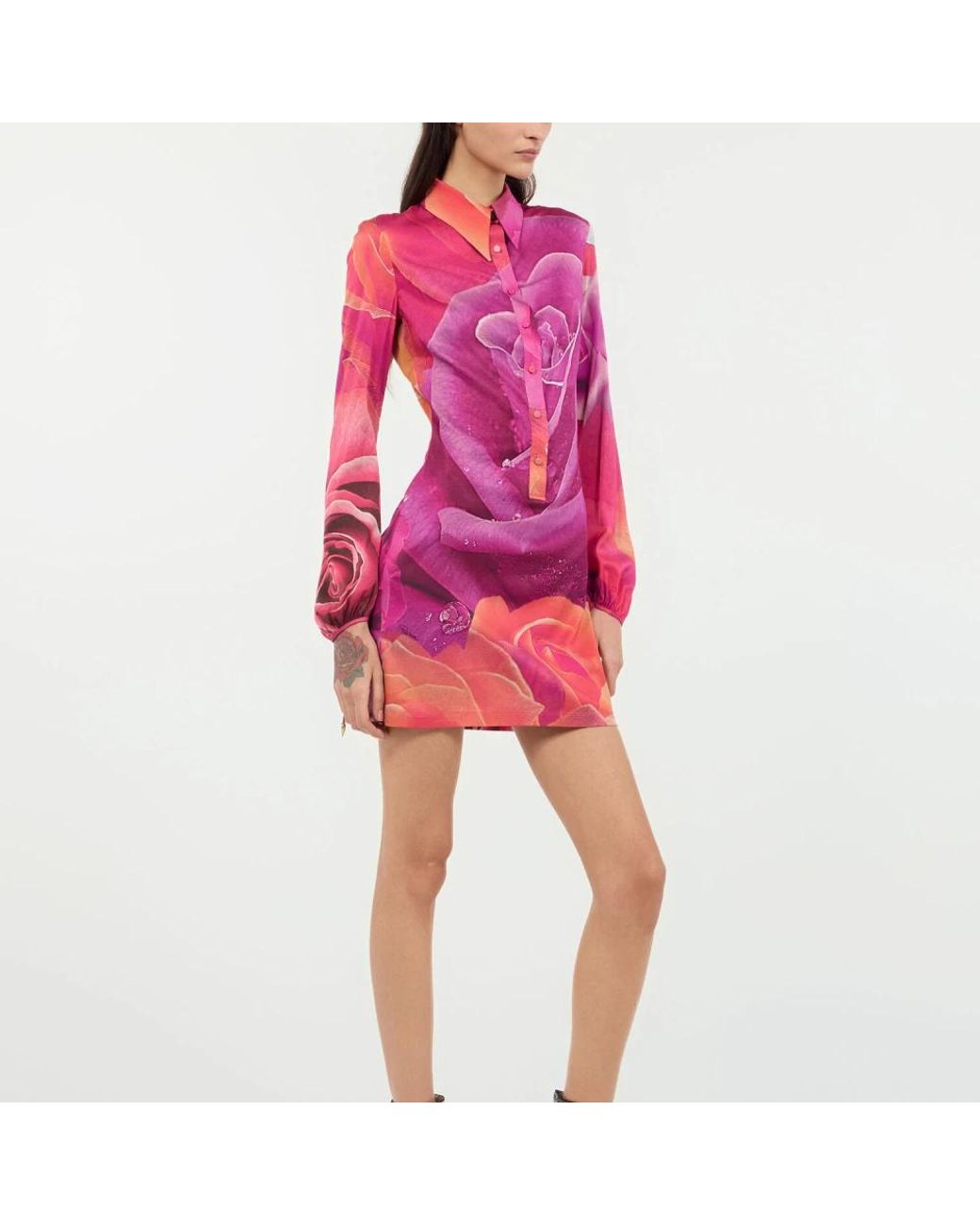 Roberto Cavalli Pink Short Dresses