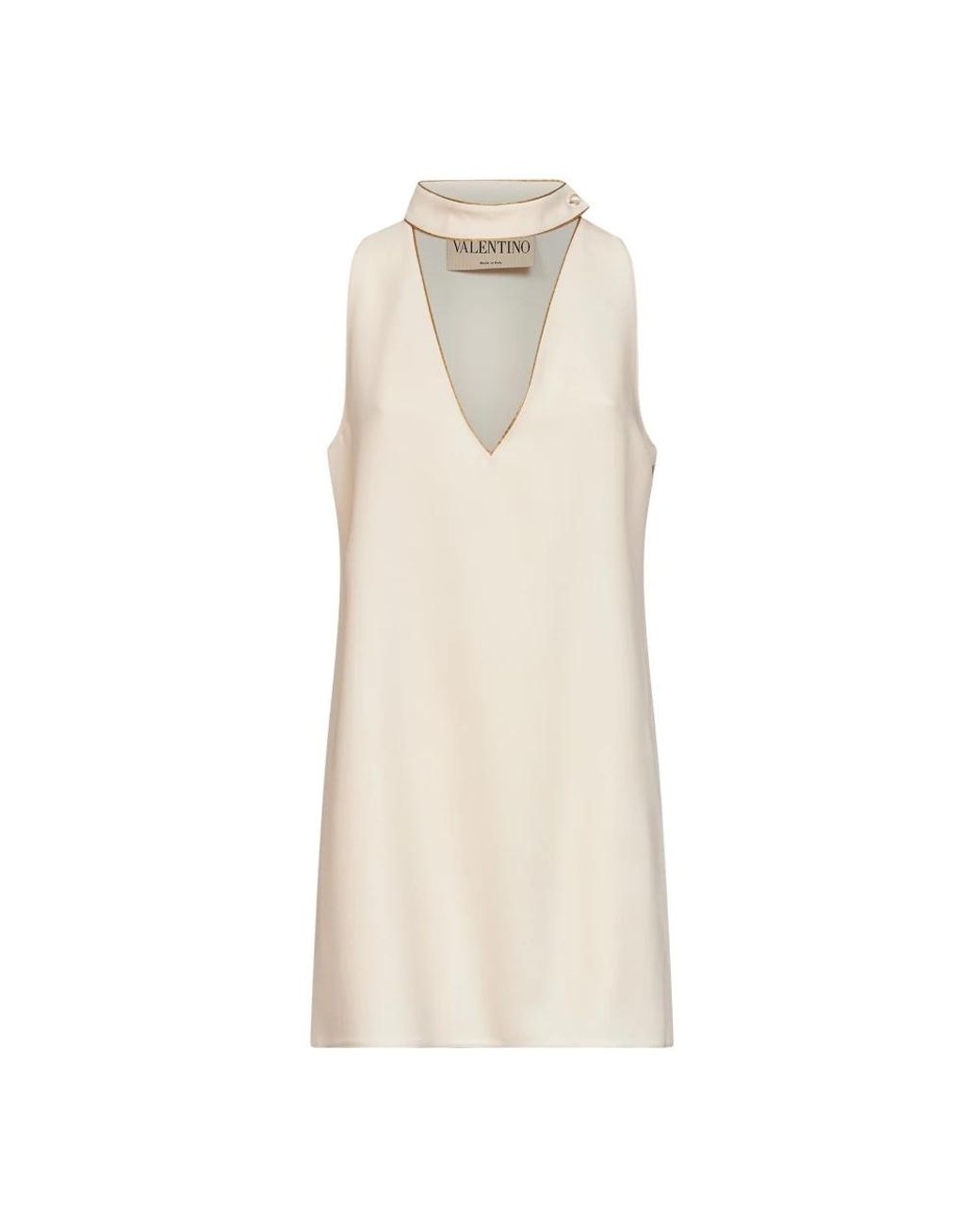 Valentino Natural Sleeveless Tops