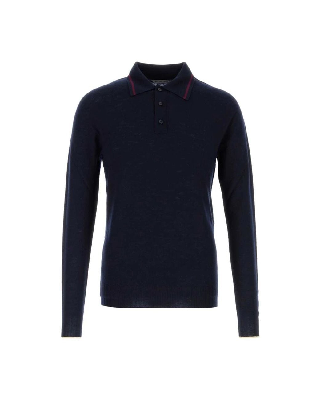 Balenciaga Blue Round-Neck Knitwear for men