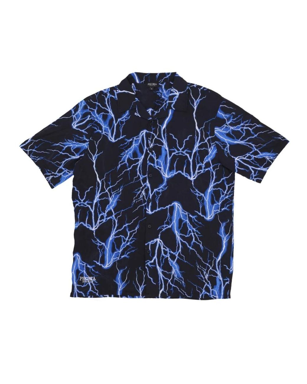 PHOBIA ARCHIVE Blue Short Sleeve Shirts for men