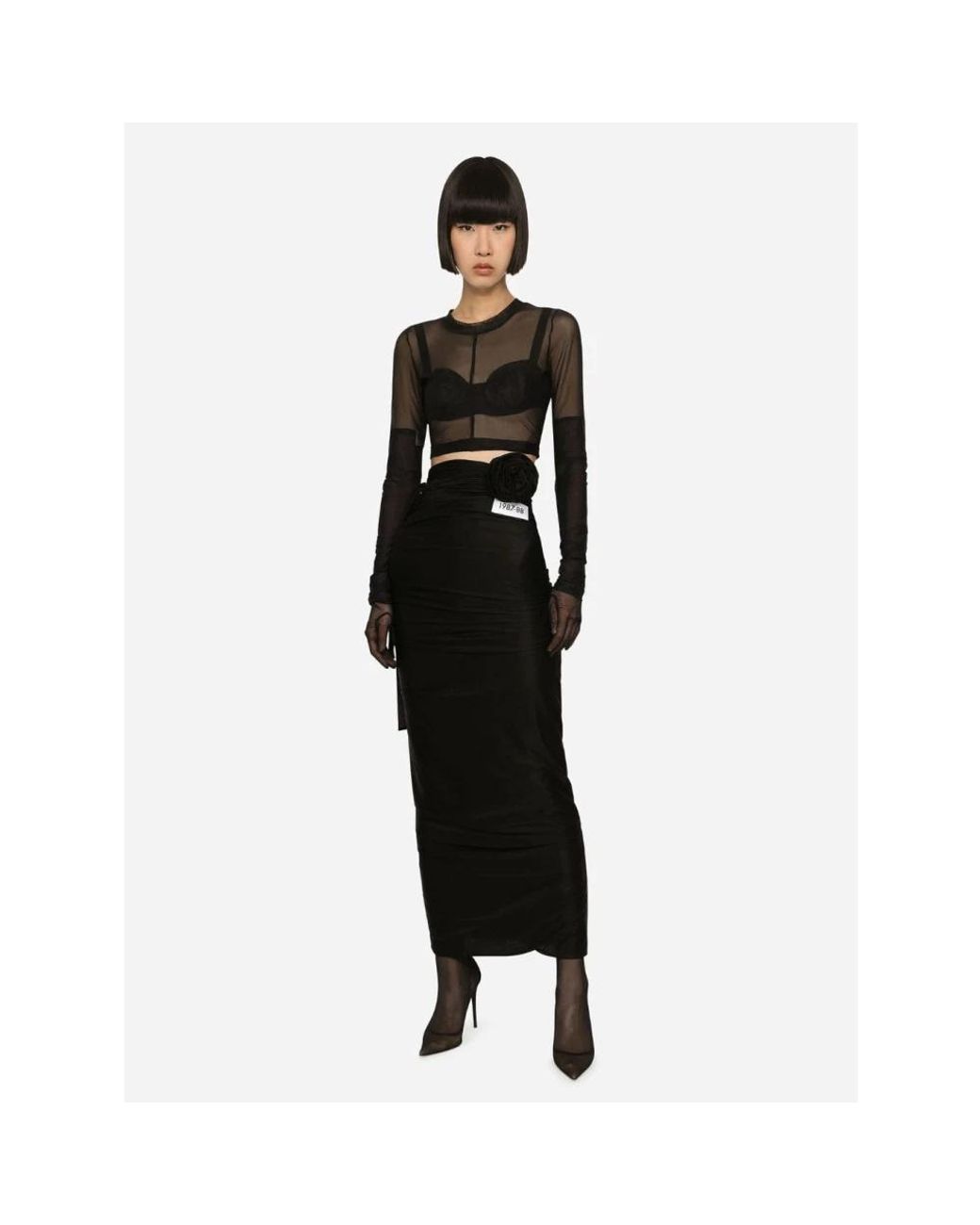 Dolce & Gabbana Black Maxi Skirts