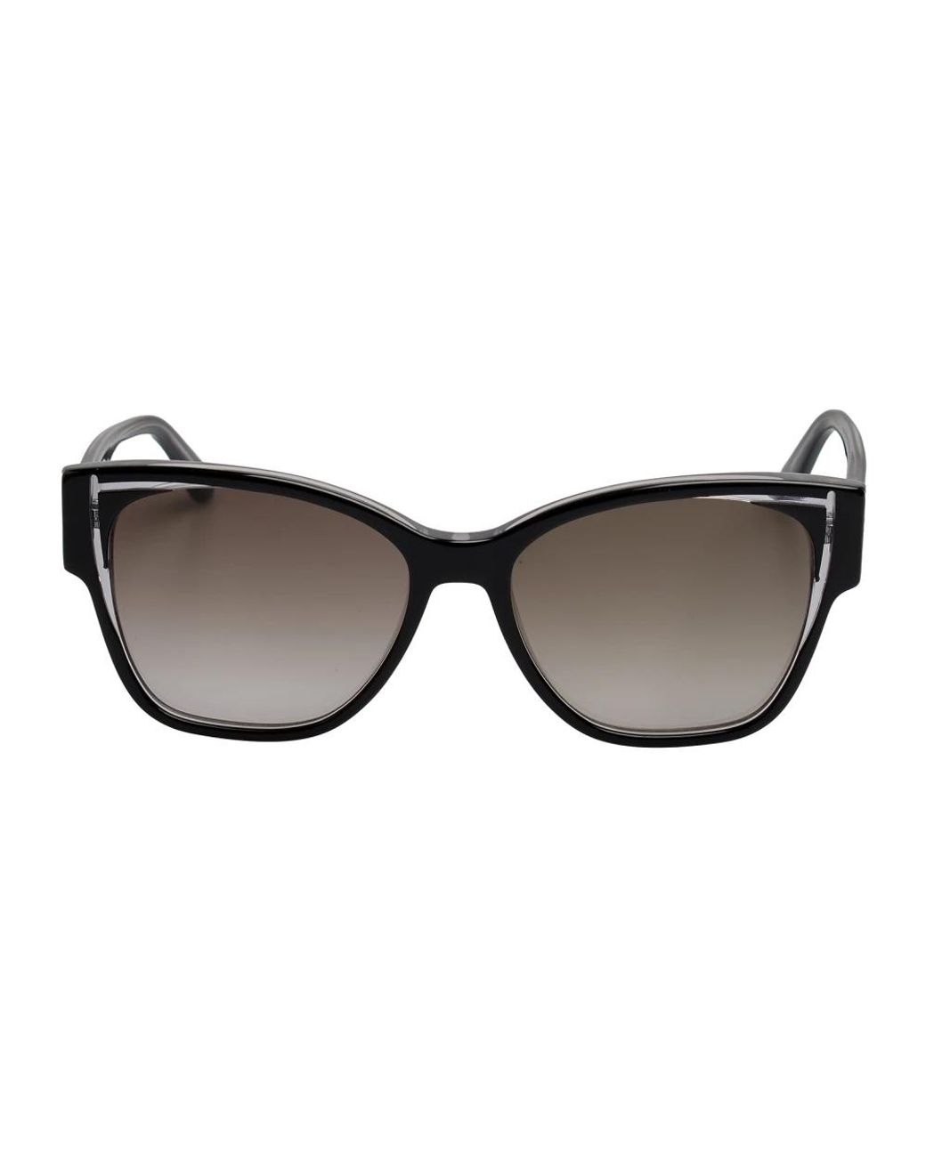 Karl Lagerfeld Brown Angular Rectangular Sonnenbrille