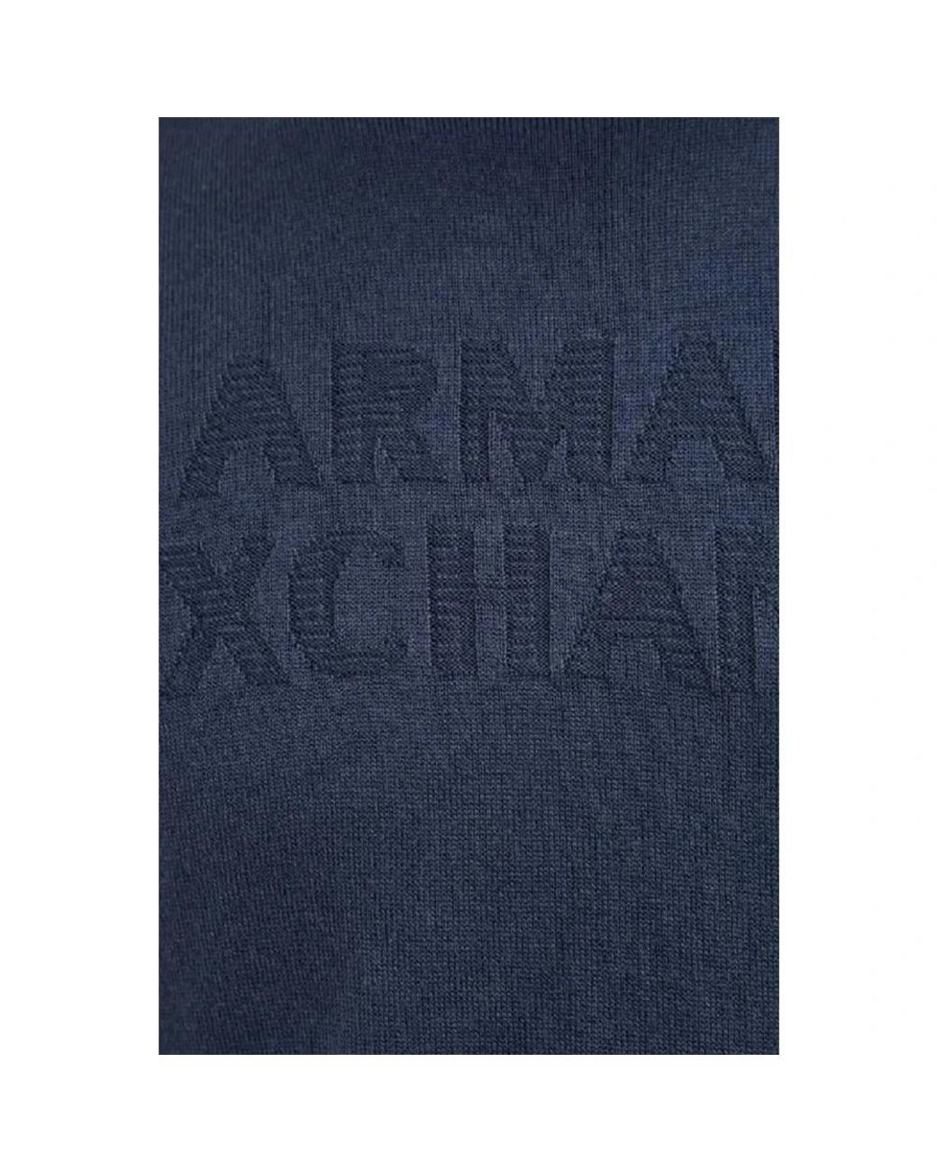 ARMANI EXCHANGE Blue Round-Neck Knitwear for men