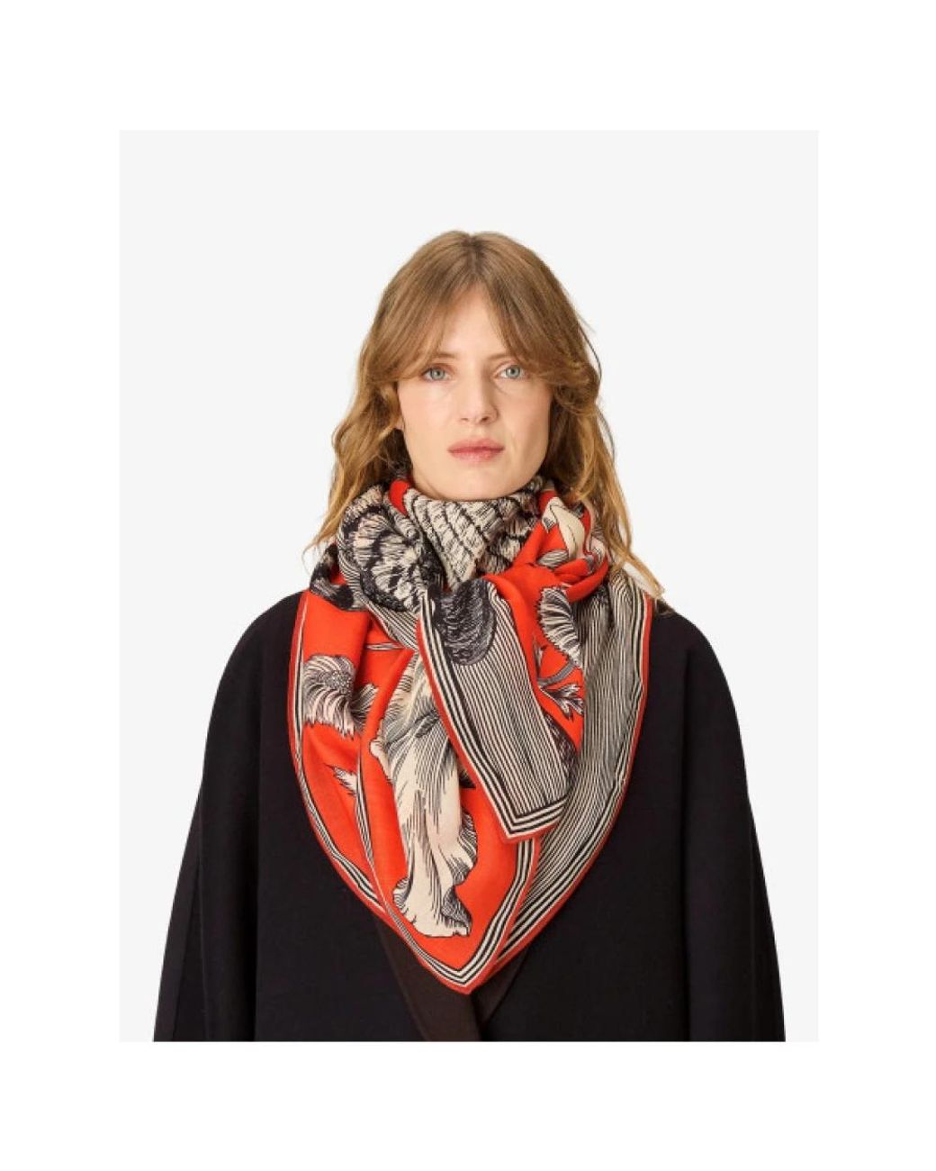 Inoui Edition Red Silk Scarves
