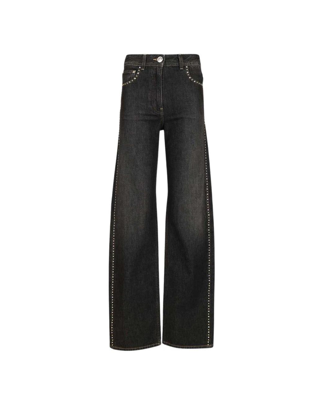 Versace Black Wide Jeans