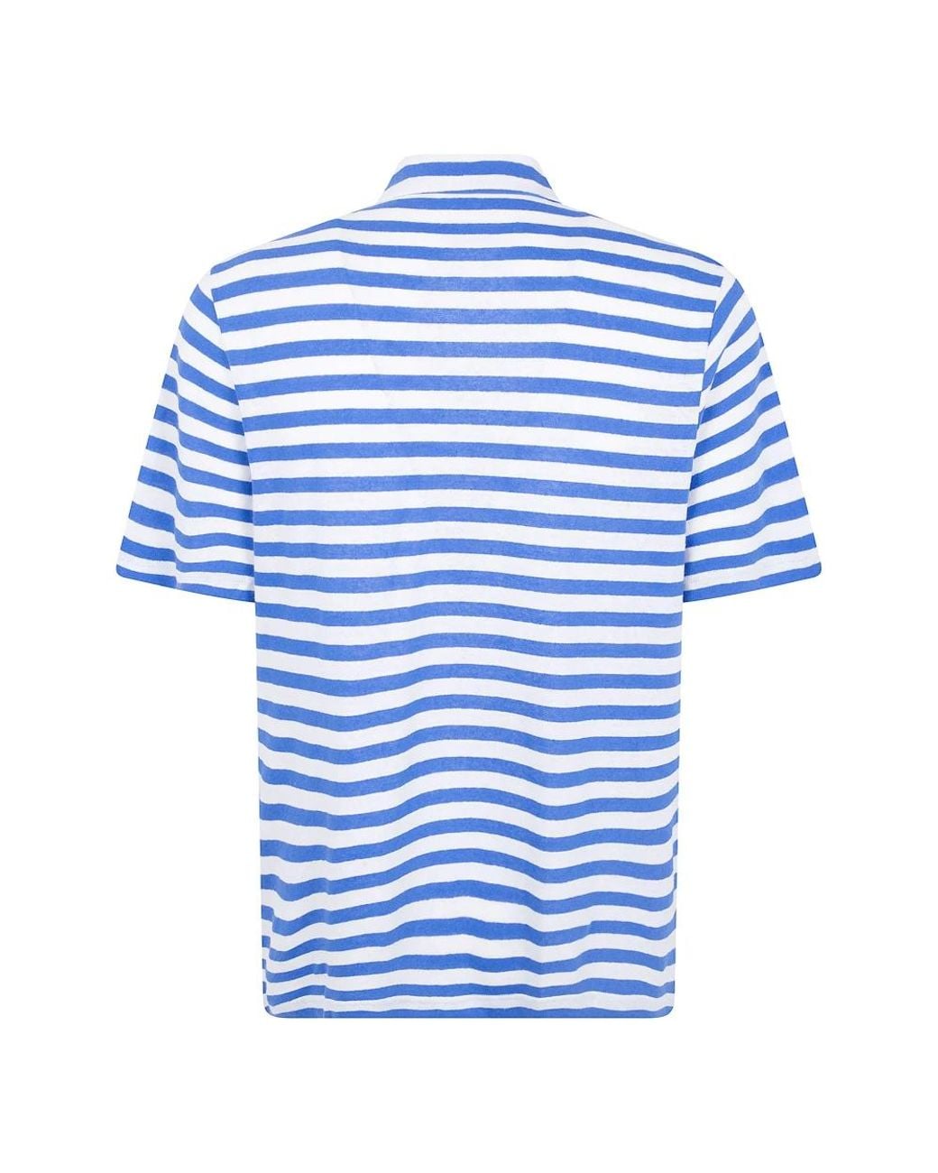 Majestic Filatures Blue Polo Shirts for men