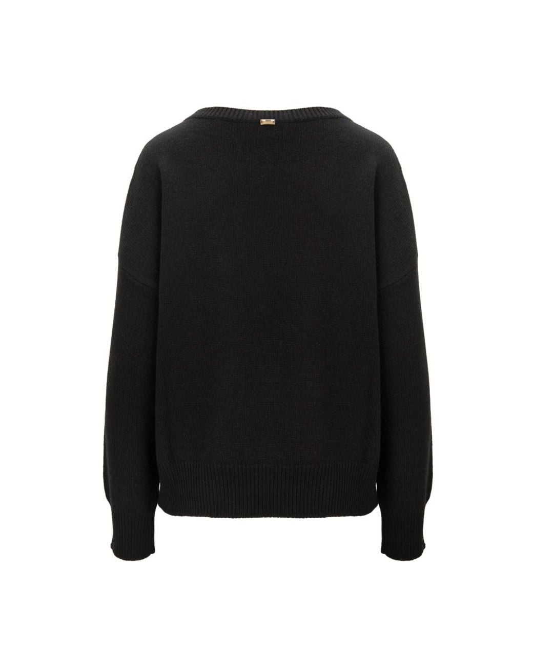 Herno Black Round-Neck Knitwear