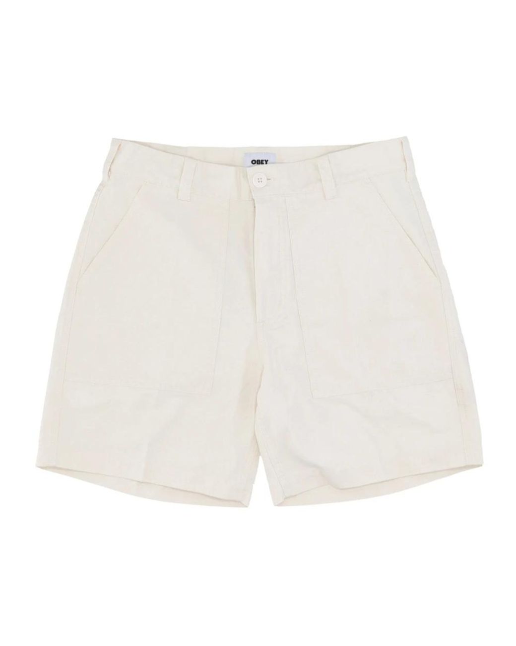 Obey White Casual Shorts for men