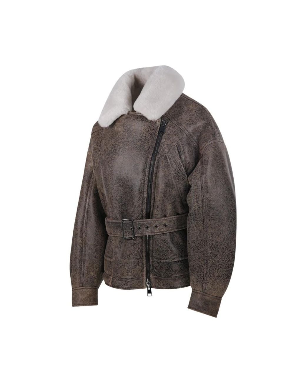 Blancha Brown Faux Fur & Shearling Jackets