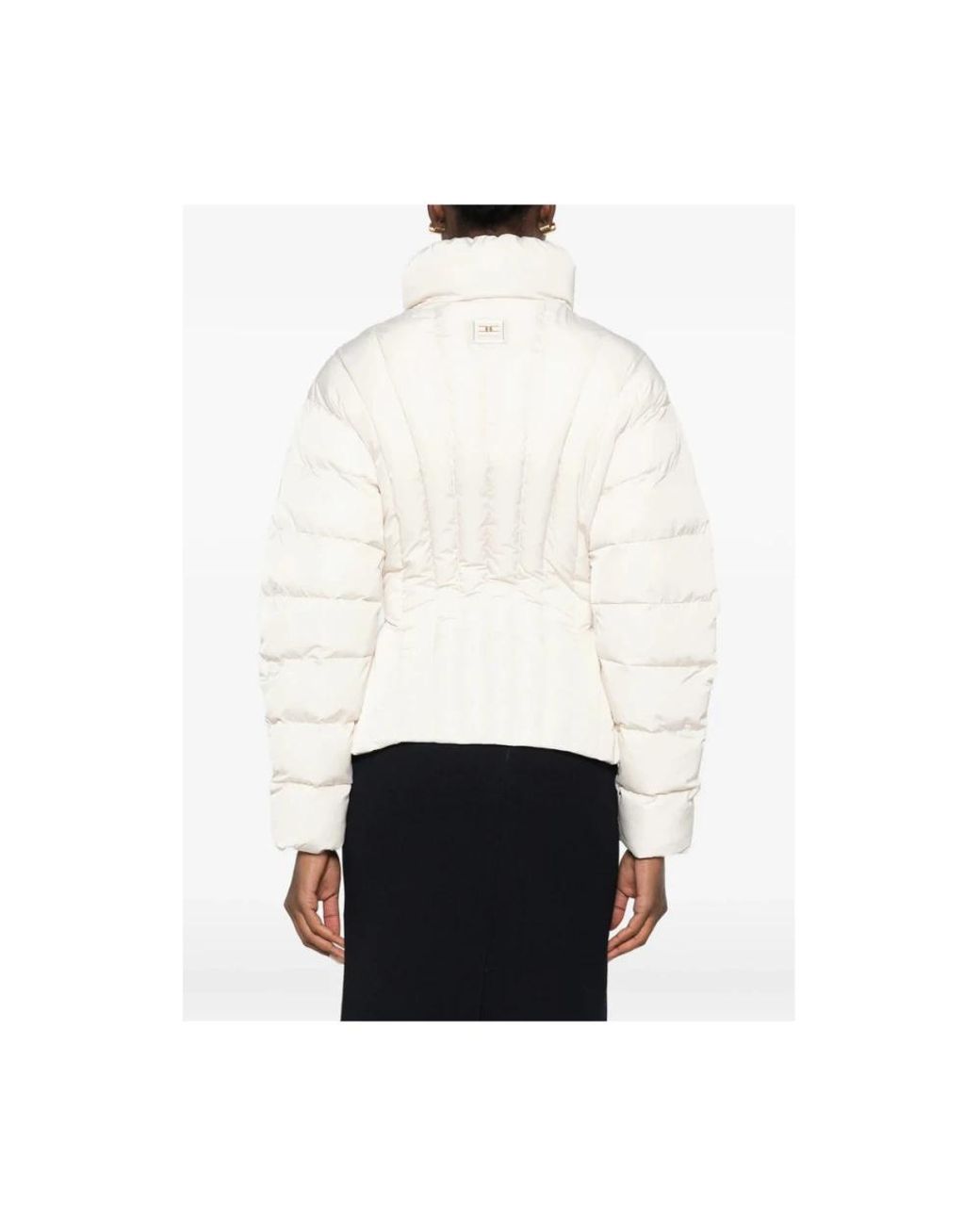 Elisabetta Franchi White Winter Jackets