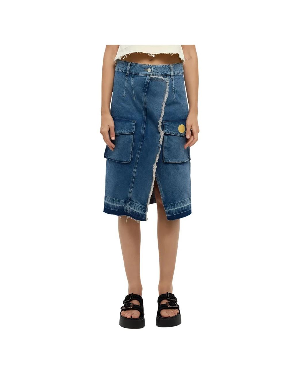 Moschino Blue Denim Skirts