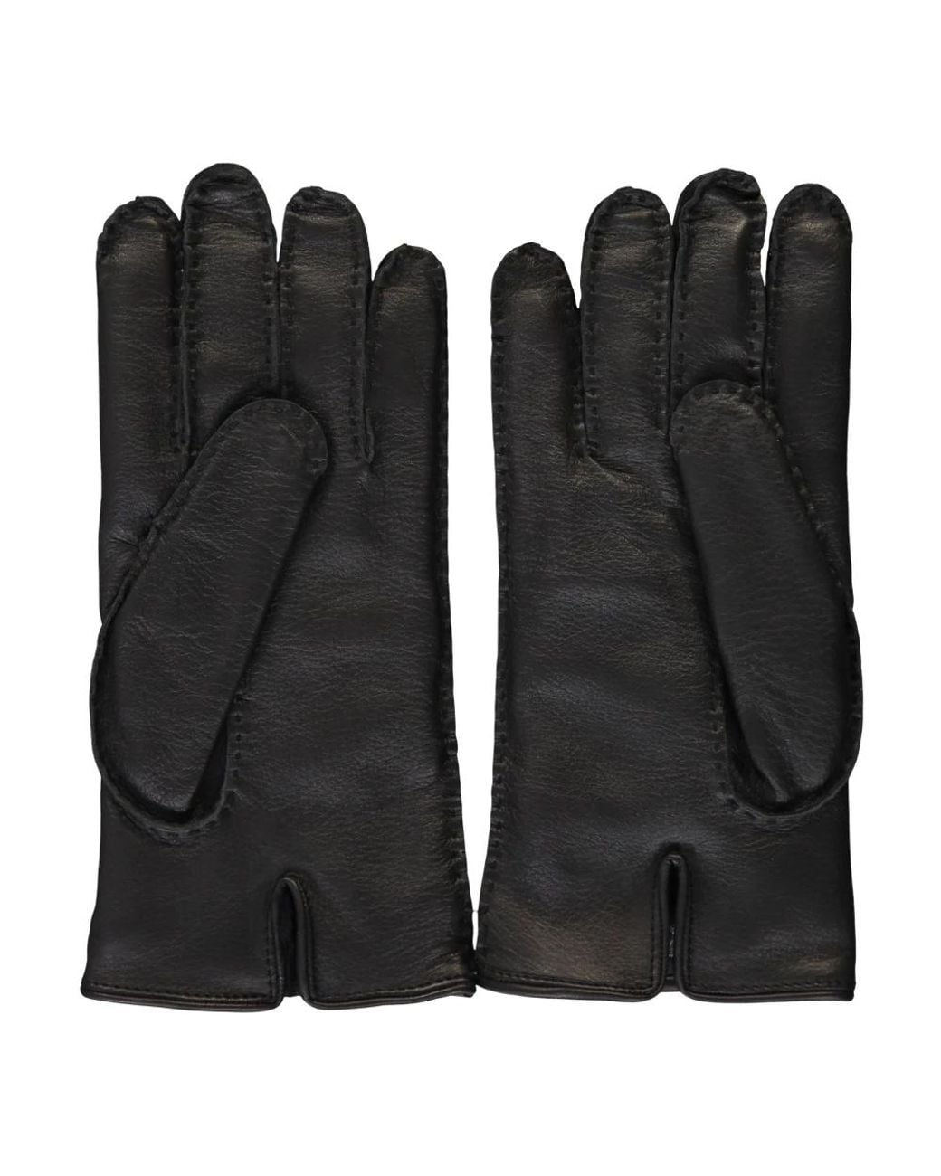 Moorer Black Gloves for men