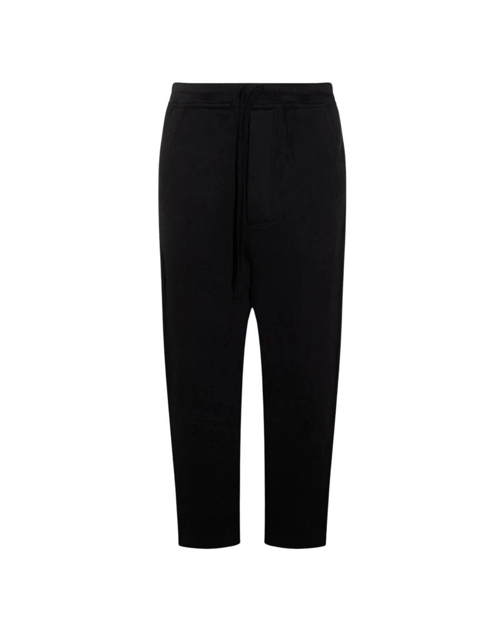 Thom Krom Black Cropped Trousers for men