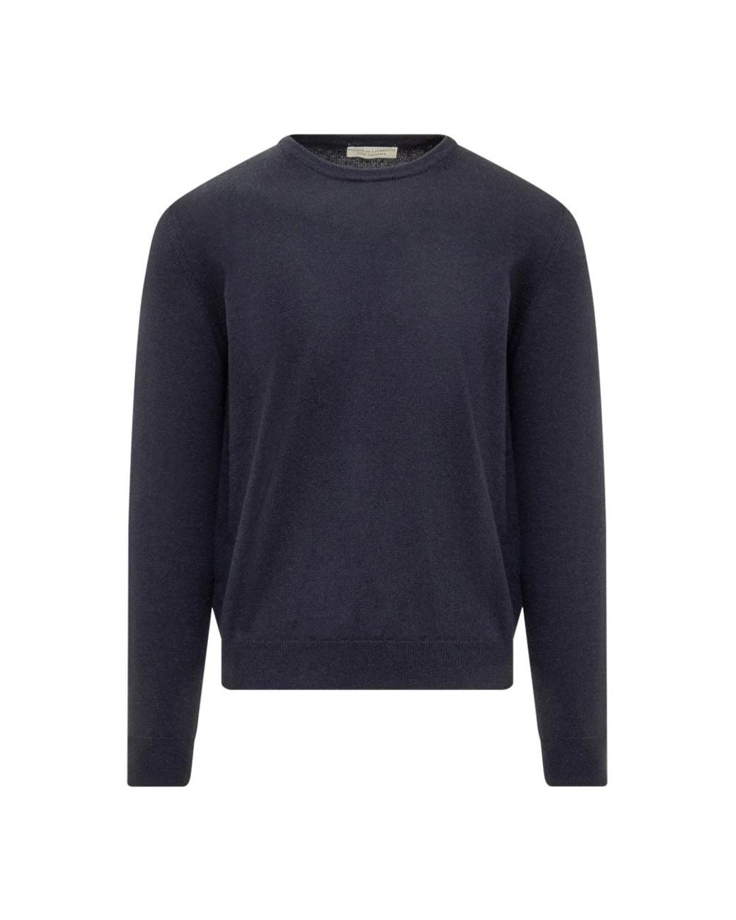 FILIPPO DE LAURENTIIS Blue Round-Neck Knitwear for men