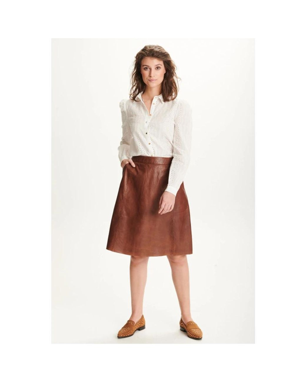 Btfcph Brown Leather Skirts