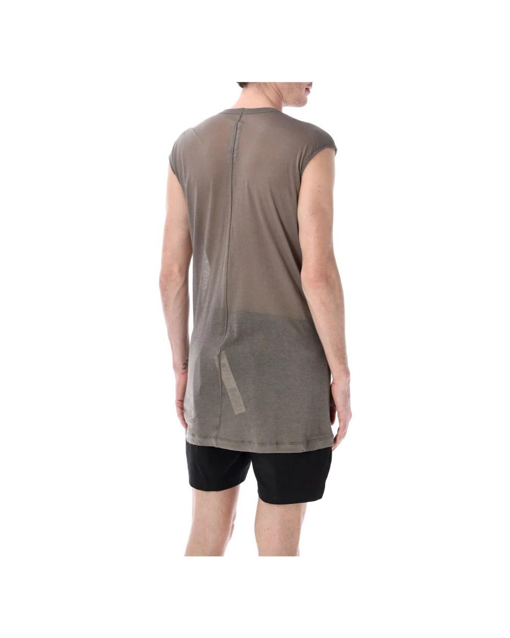 Rick Owens Gray Sleeveless Tops for men